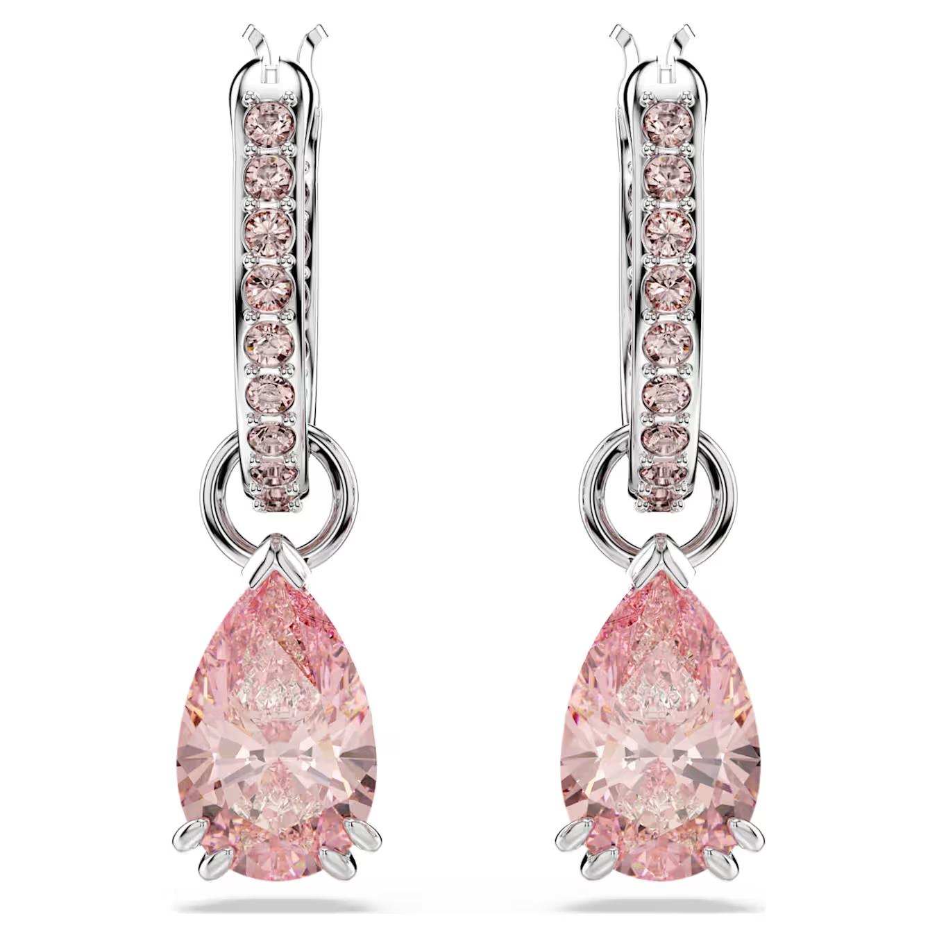 Brincos Swarovski Pink