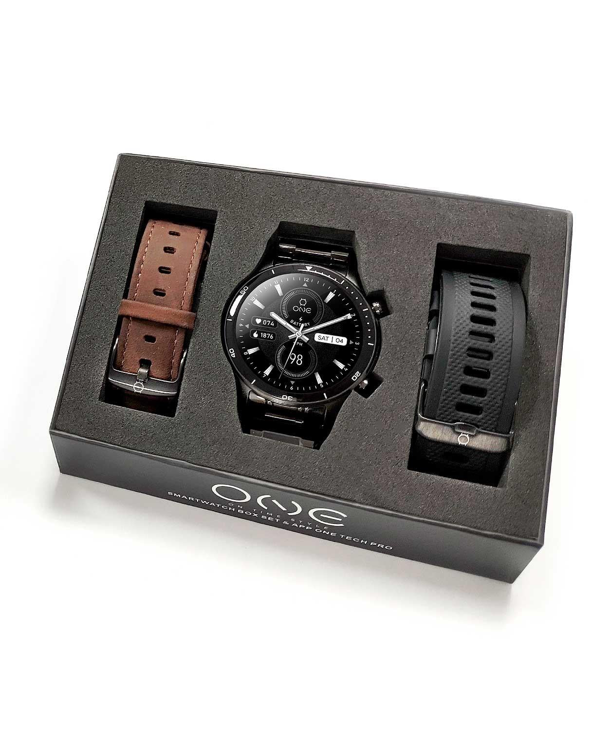 Relógio Box One smartwatch Men AlphaCall Dark Gray