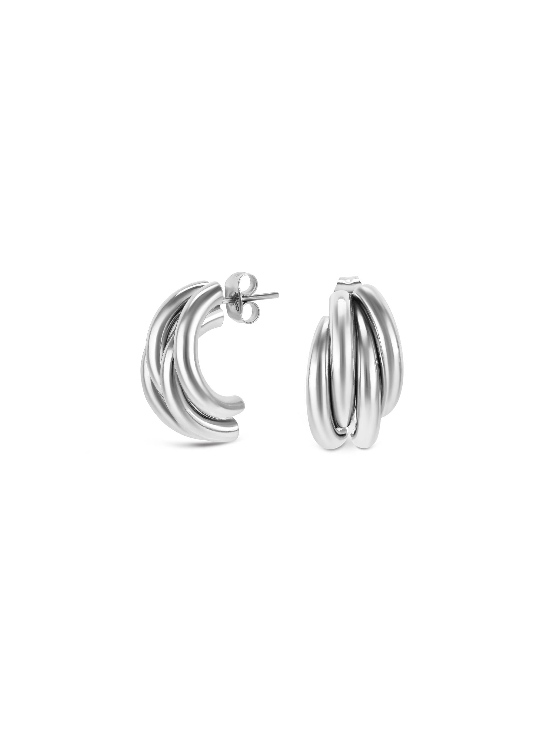 One Lady Serene Silver Earrings