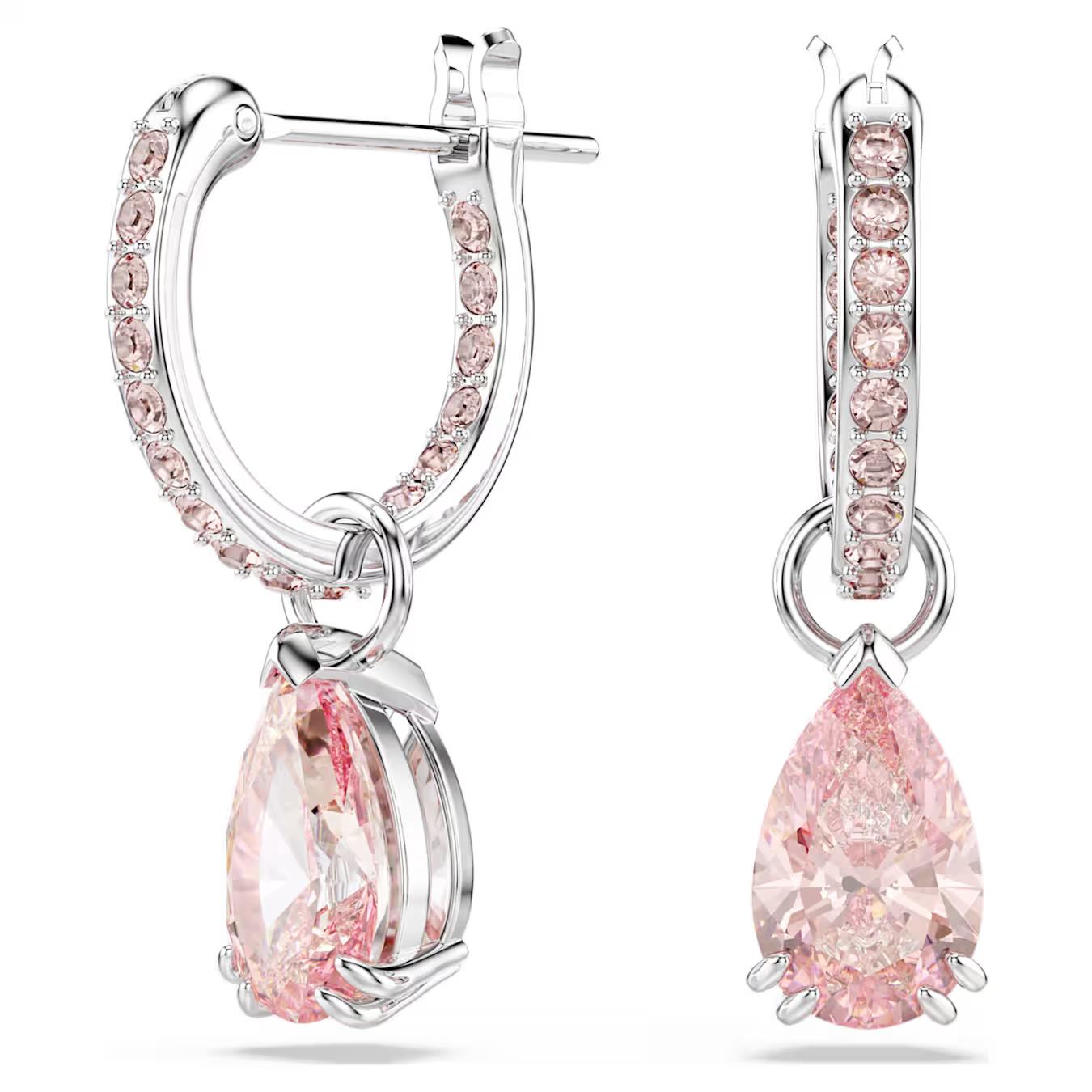 Brincos Swarovski Pink