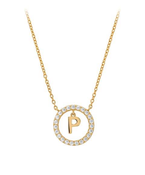 UNIKE LETTER IN CIRCLE P NECKLACE