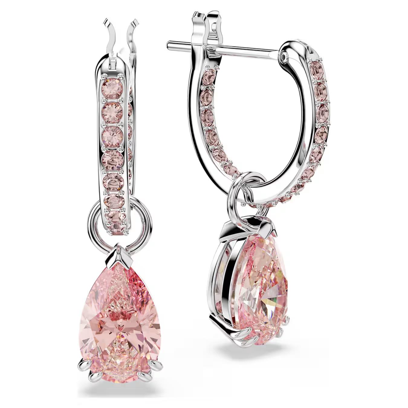 Brincos Swarovski Pink