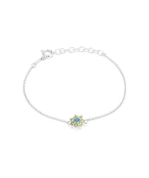 Radiant by Jewels Silver Bracelet Blue Stone ROSETONES