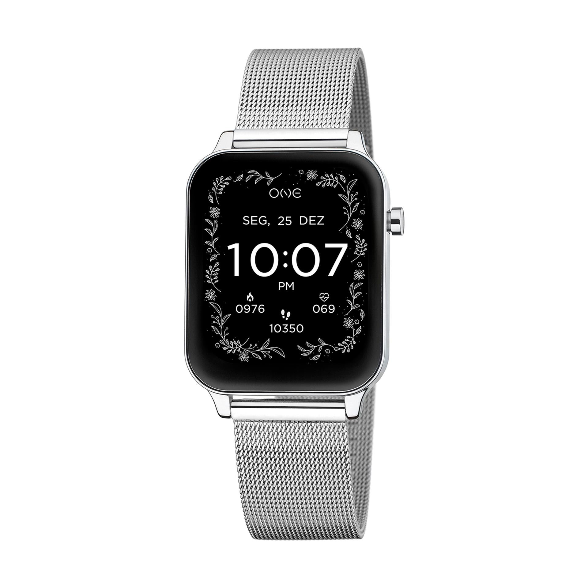 Smartwatch One MagicCall Silver Mesh - Ana Joalheiros