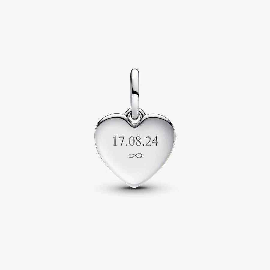 Pandora Engravable Love Heart Pendant Charm