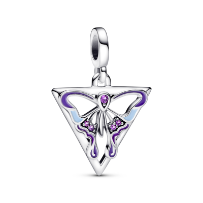 Pendente Pandora And Me Borboleta Royal Purple Cristal - Ana Joalheiros