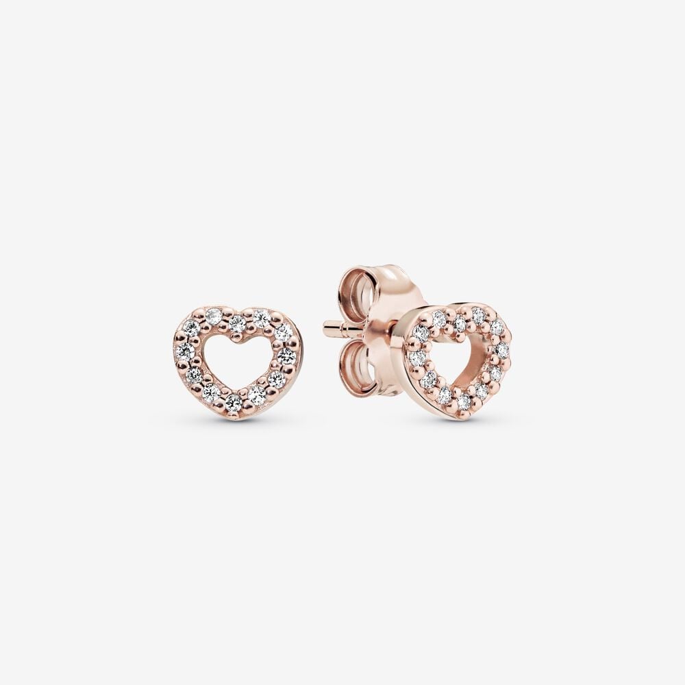 Pandora Rose Captured Hearts Earrings