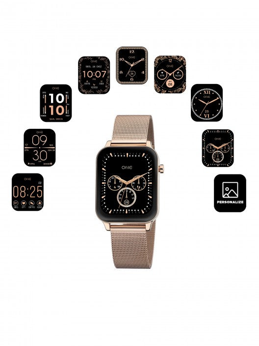 Smartwatch One MagicCall Rose Gold Mesh - Ana Joalheiros