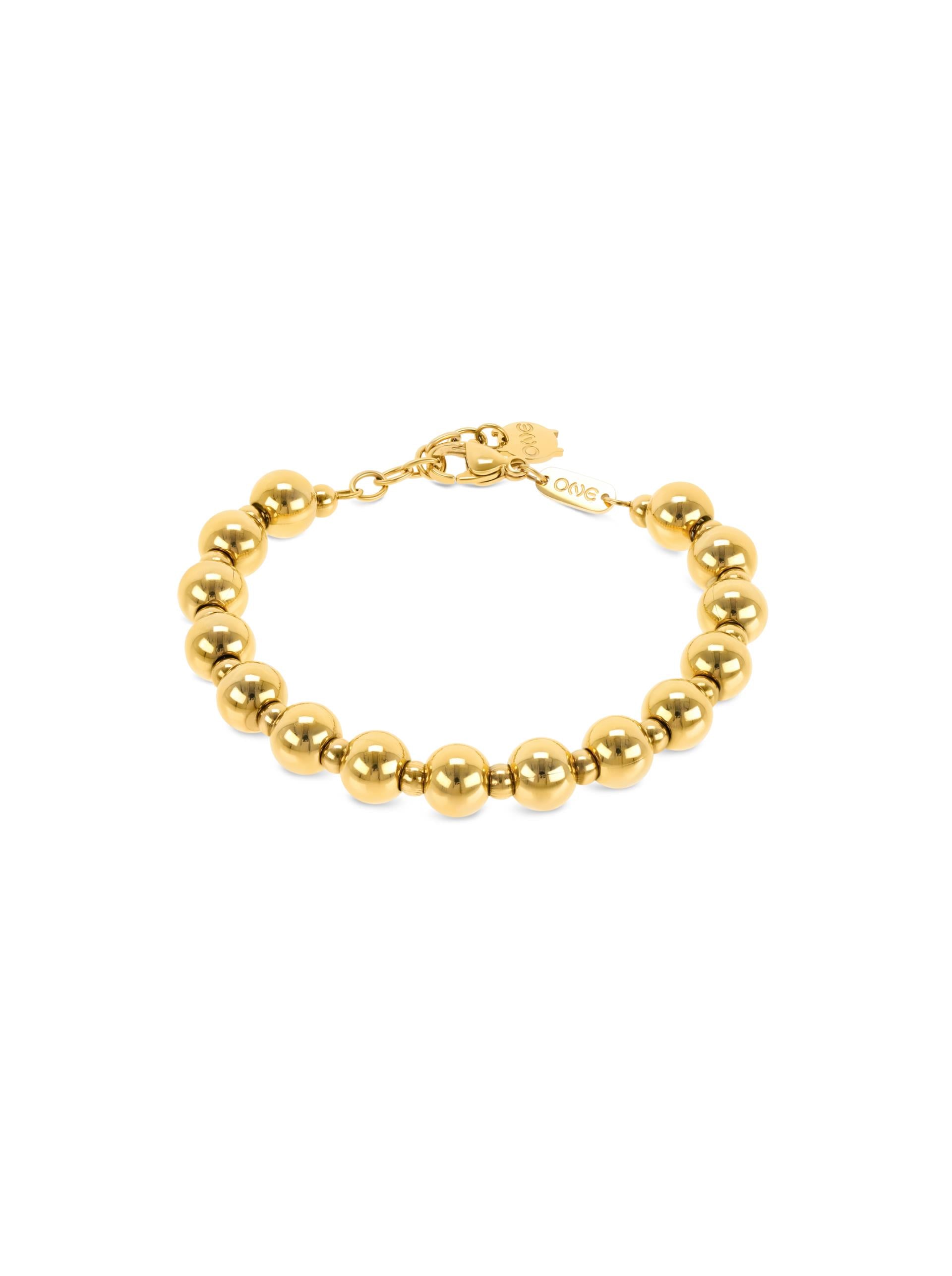 One Lady Infinity Beads Gold Bracelet