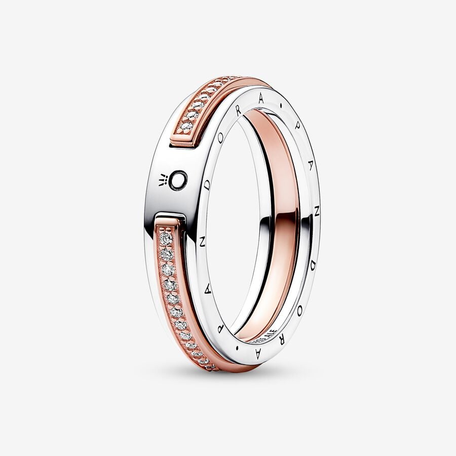 Anel Pandora Sterling Rose Gold - Ana Joalheiros