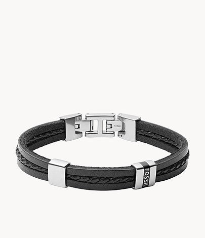 Pulseira Fossil Essentials Black Leather