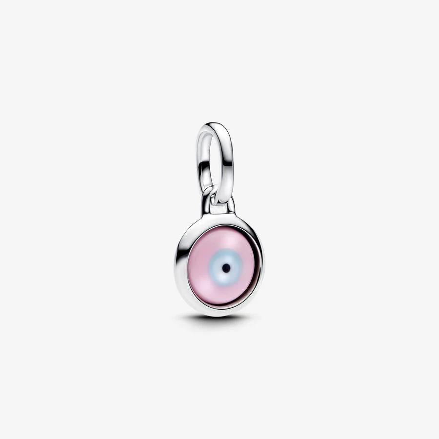 Pandora Engravable evil eye Sterling Pendant