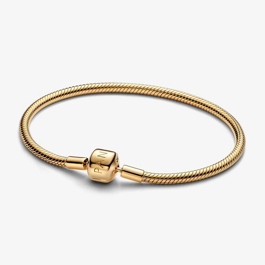 Pandora Snake chain 14k gold-plated bracelet