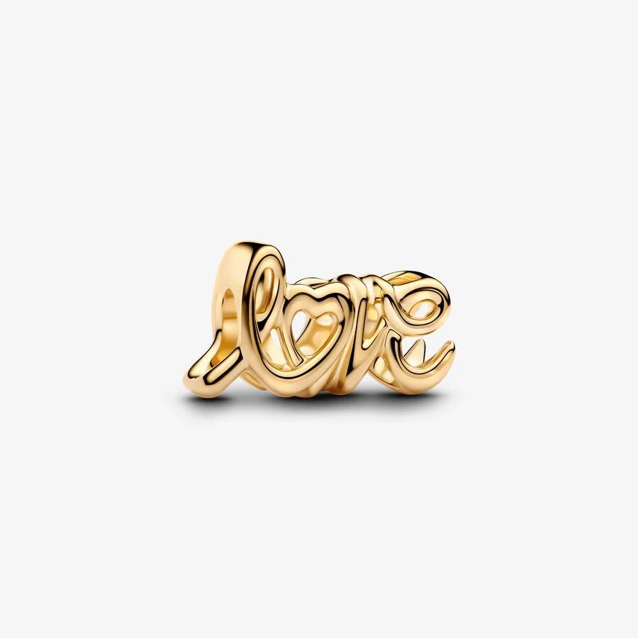 Conta  Pandora Love 14k gold-plated - Ana Joalheiros