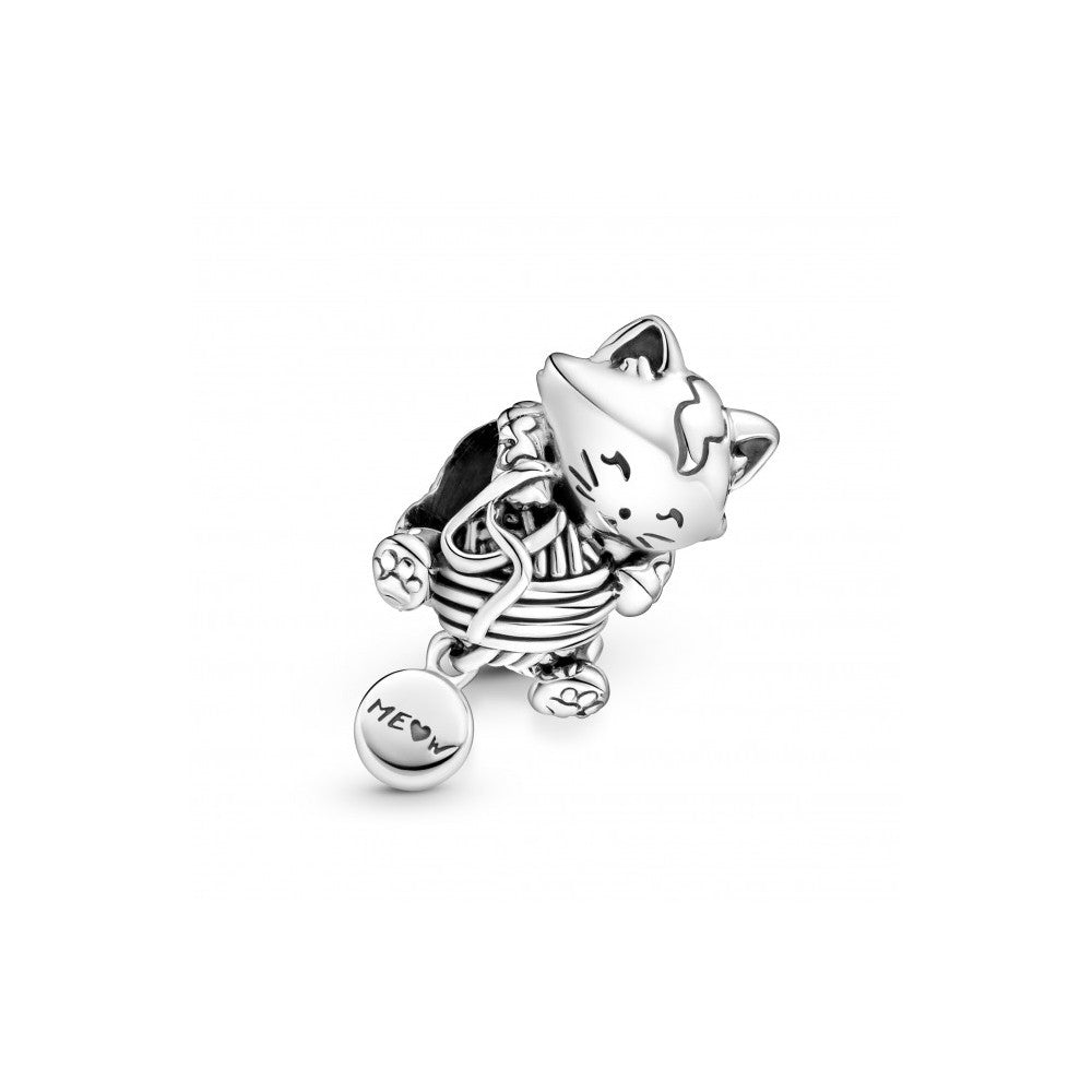 Pandora Cat &amp; Ball Bead