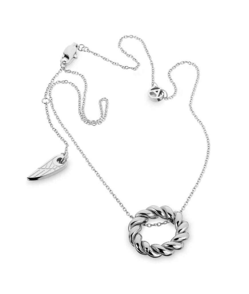 Anjewels Intertwined Silver My Way Necklace