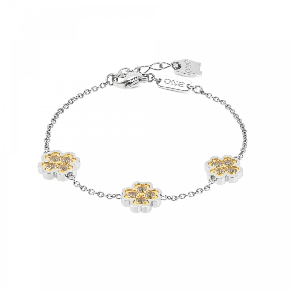 Pulseira One Lucky Flower Bicolor