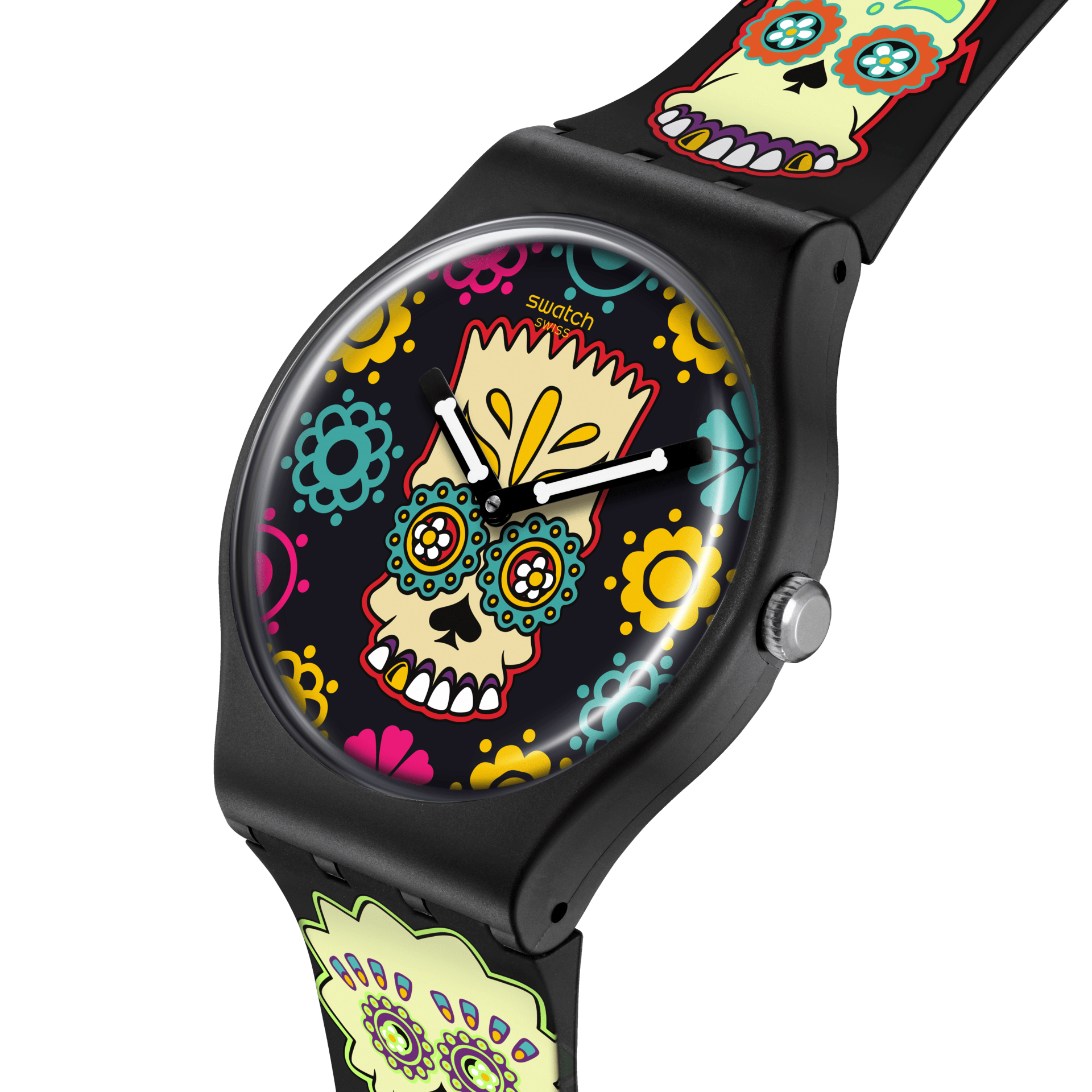 Relógio Swatch  D`OH OF THE DEAD