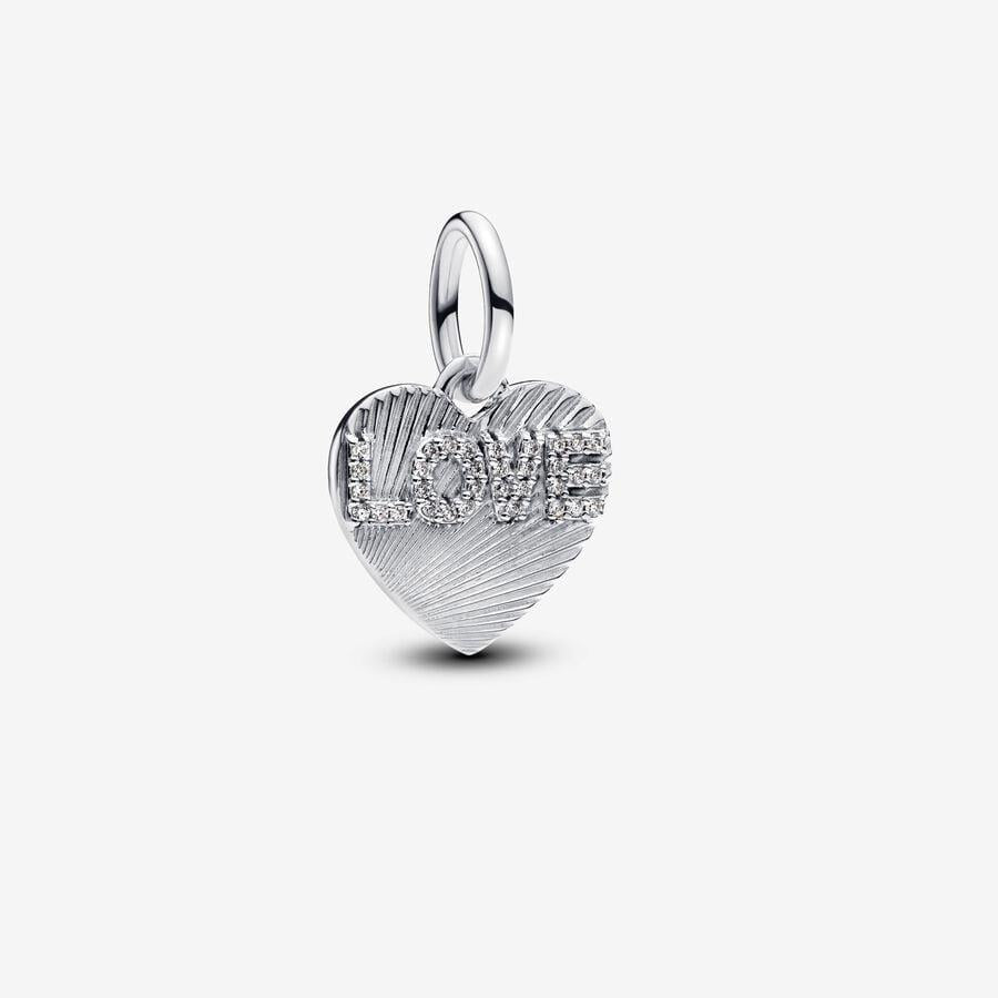 Pandora Engravable Love Heart Pendant Charm