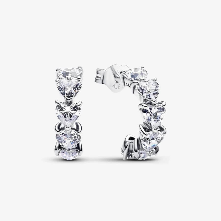 Pandora Sterling Hearts Earrings