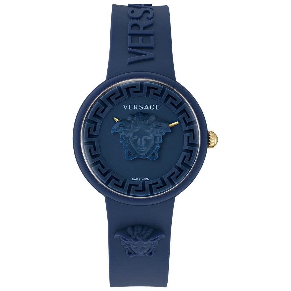 VERSACE Medusa Watches 7008012 Coin watch gold Plated Gold Quartz Analog  d