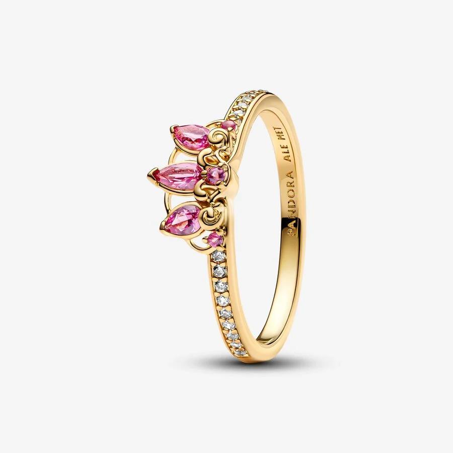 Pandora Disney Rapunzel Ring 14k gold-plated Tiara