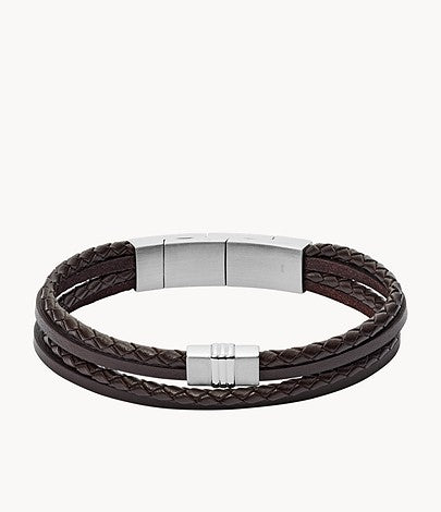 Pulseira Fossil Brown Multi Strand