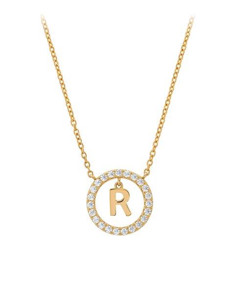 UNIKE LETTER IN CIRCLE R NECKLACE