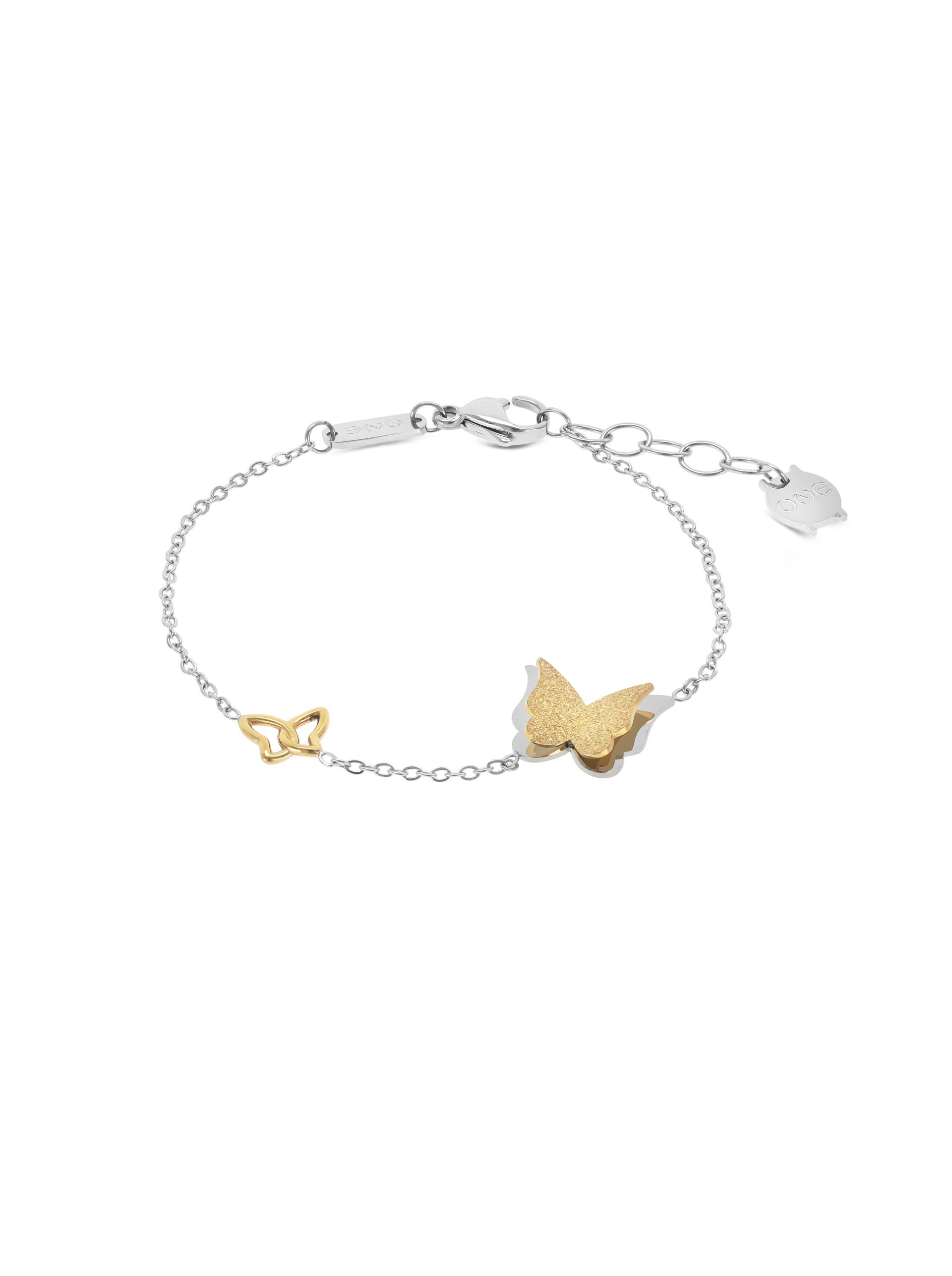 Pulseira One Senhora Butterfly Bicolor