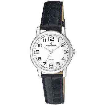 Radiant Grand White Dial Black Watch