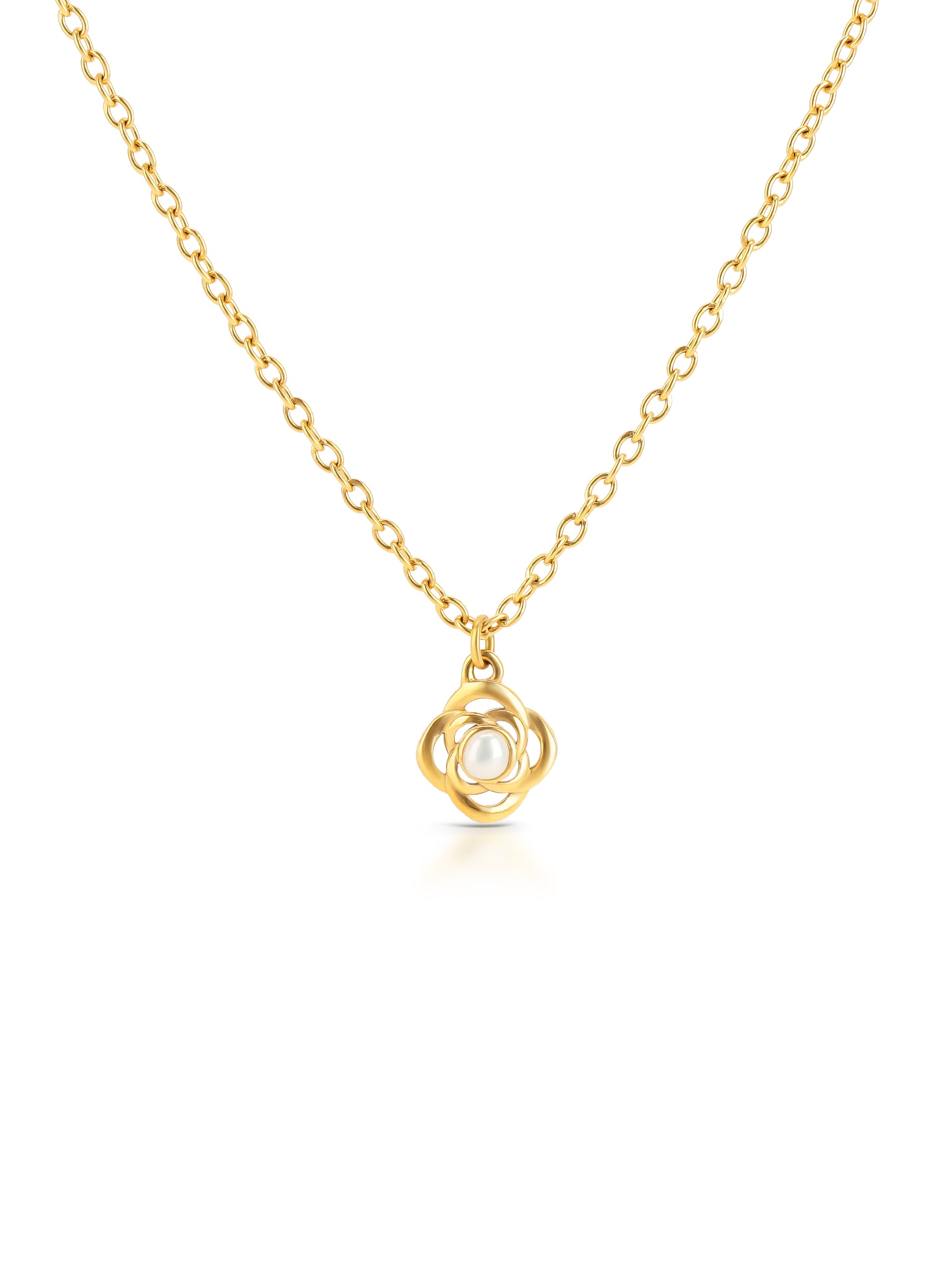 Colar One Senhora Rose Petite Pearl Gold