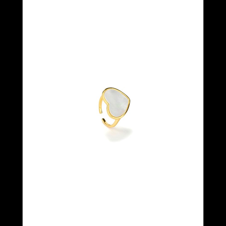 Radiant By Jewels Mother of Pearl Heart Seal Ring